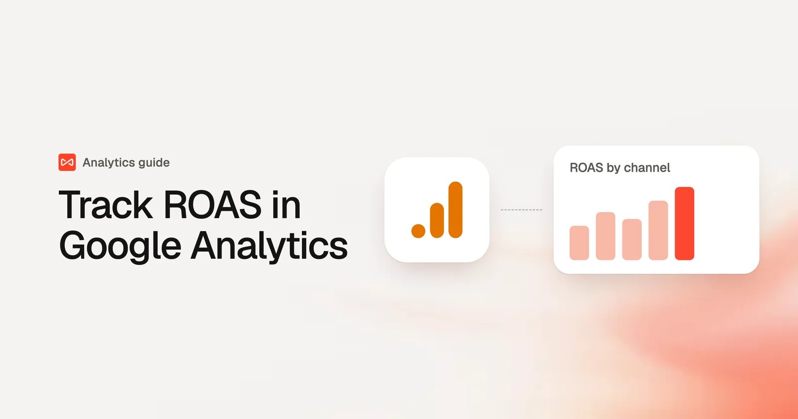 Track ROAS in Google Analytics: SourceLoop blog cover illustration