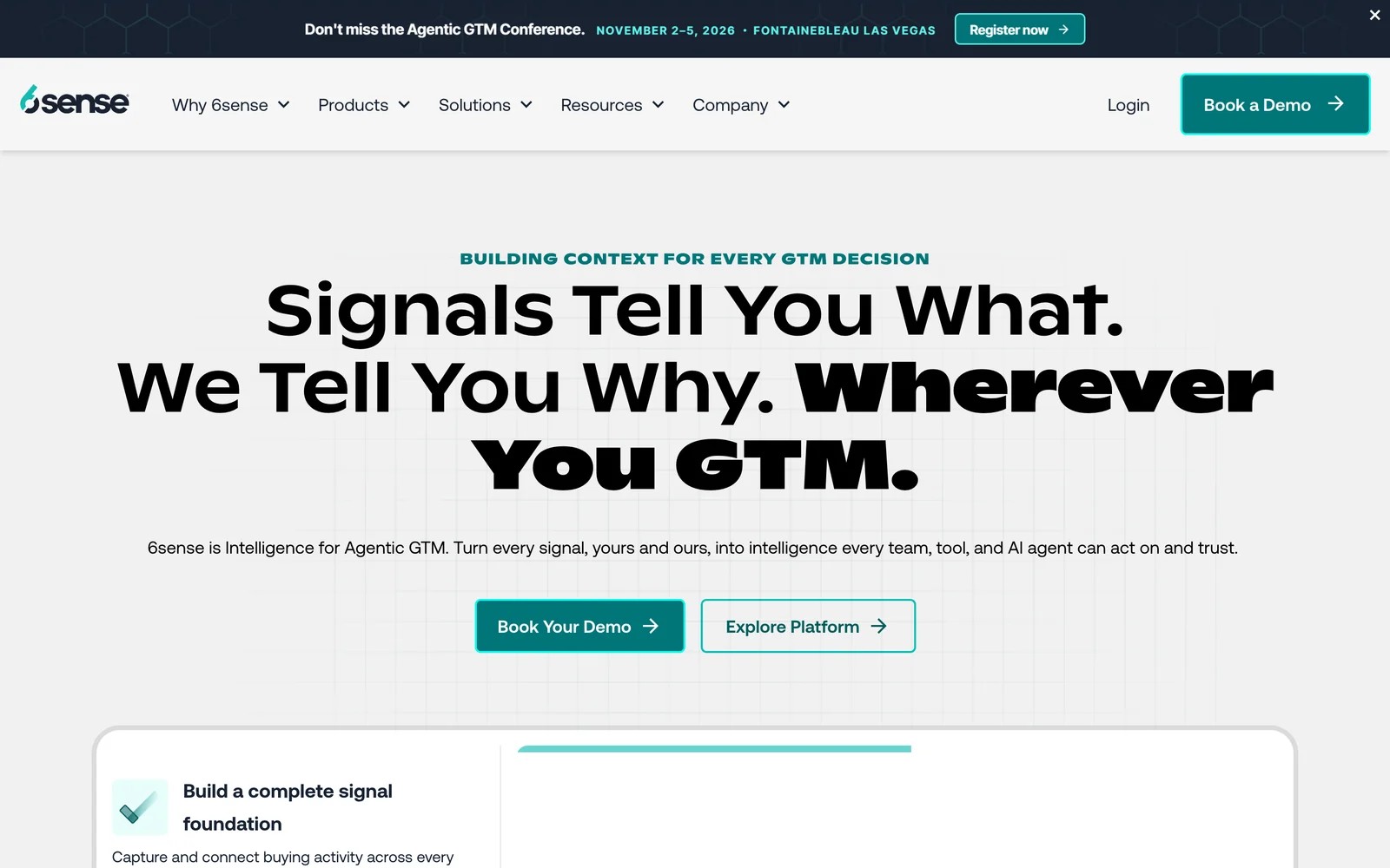 6sense homepage