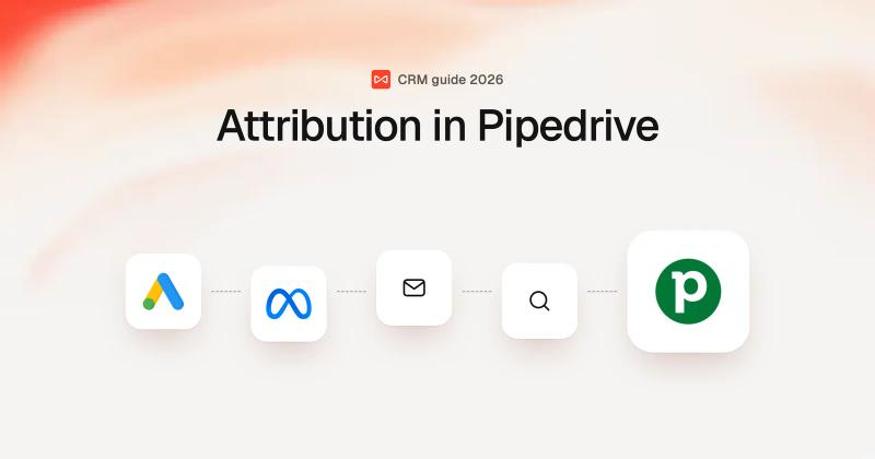 Attribution in Pipedrive: SourceLoop blog cover illustration