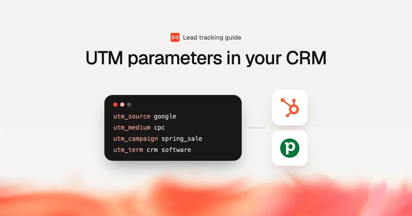 UTM parameters in your CRM: SourceLoop blog cover illustration