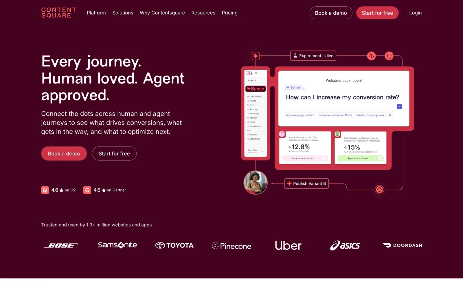 Contentsquare homepage
