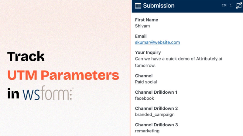 WS Forms UTM tracking