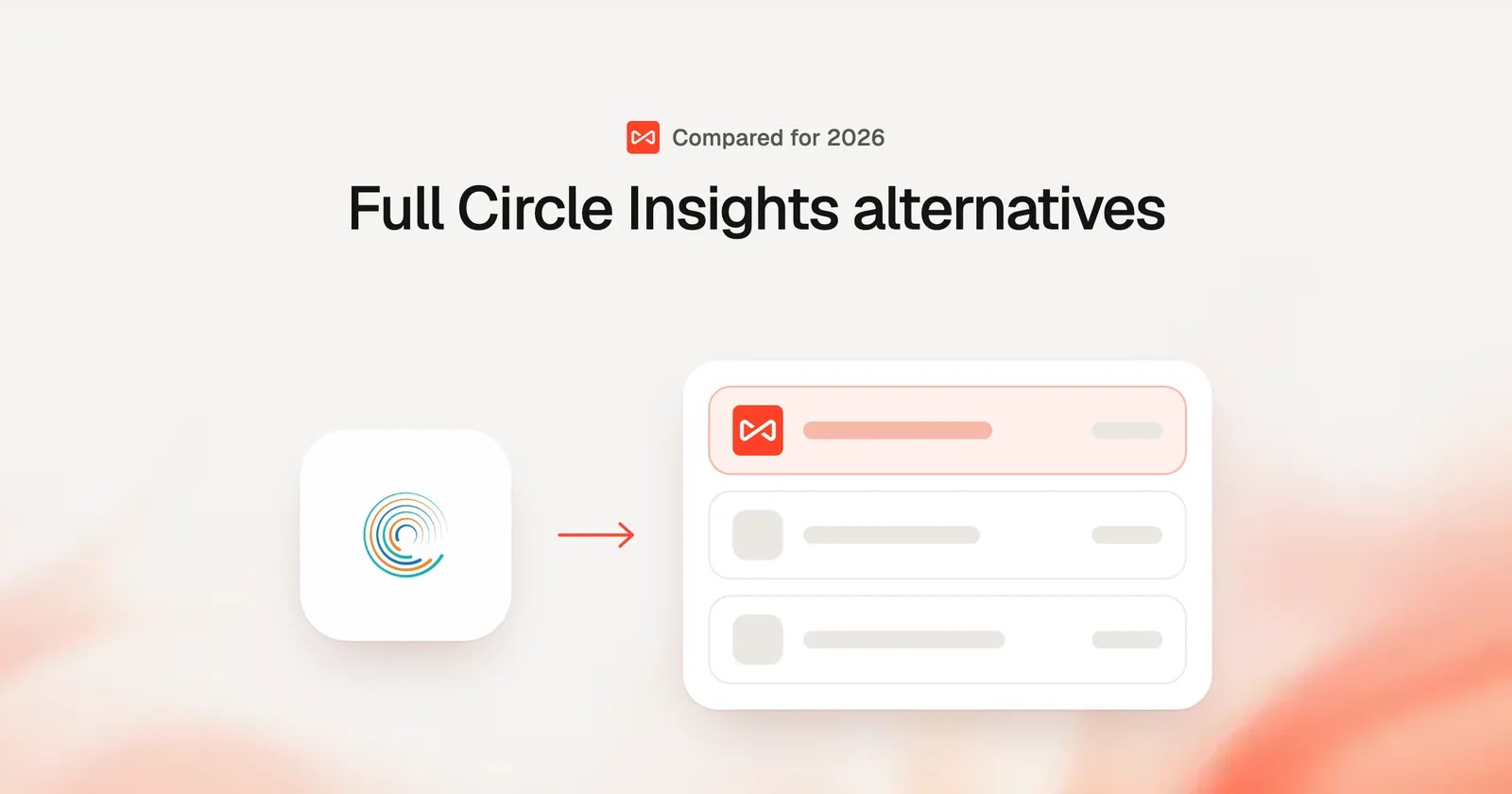 Full Circle Insights alternatives: SourceLoop blog cover illustration