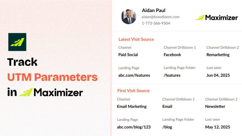 Maximizer crm utm tracking