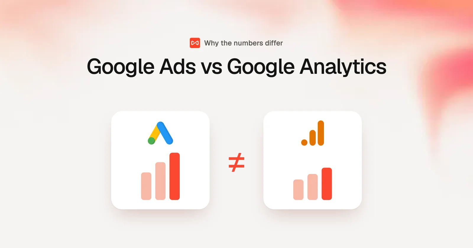 Google Ads vs Google Analytics: SourceLoop blog cover illustration
