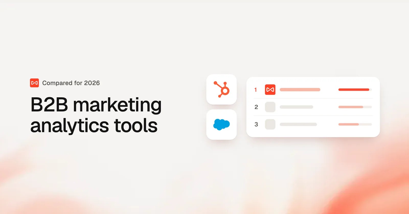 B2B marketing analytics tools: SourceLoop blog cover illustration