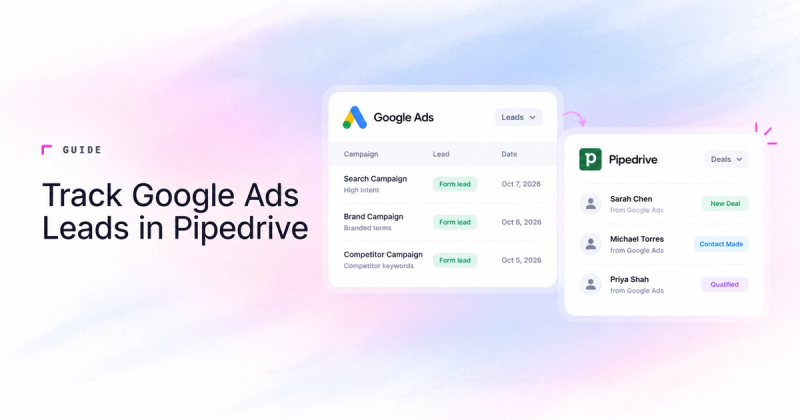 Pipedrive deals sending lead quality back to Google Ads