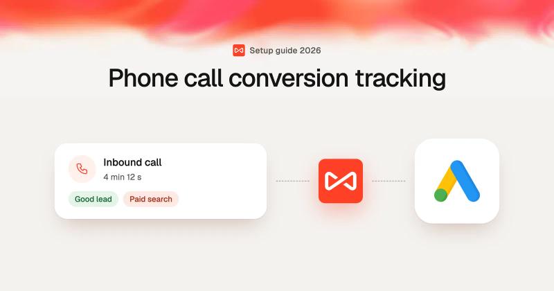 Phone call conversion tracking: SourceLoop blog cover illustration