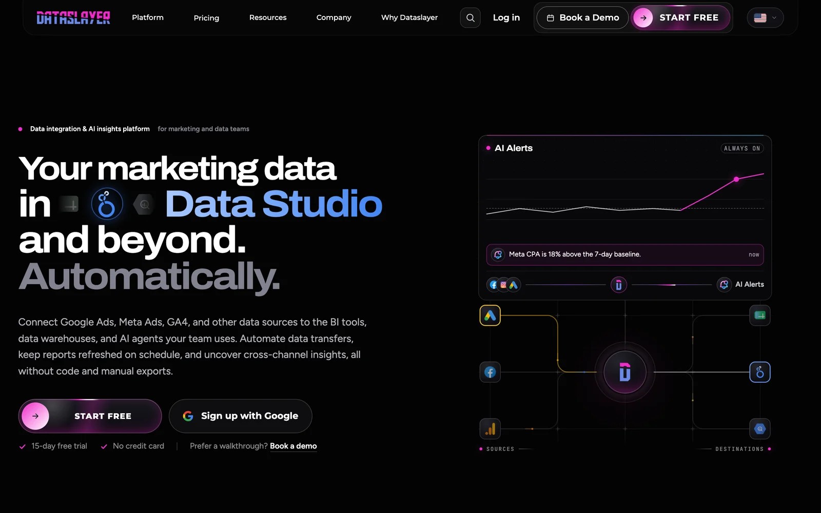 Dataslayer homepage