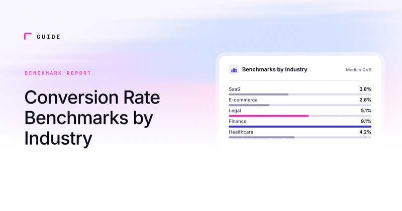 Conversion Rate Benchmarks by Industry 2026 | SourceLoop