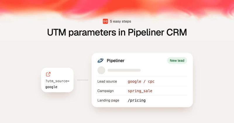 UTM parameters in Pipeliner CRM: SourceLoop blog cover illustration