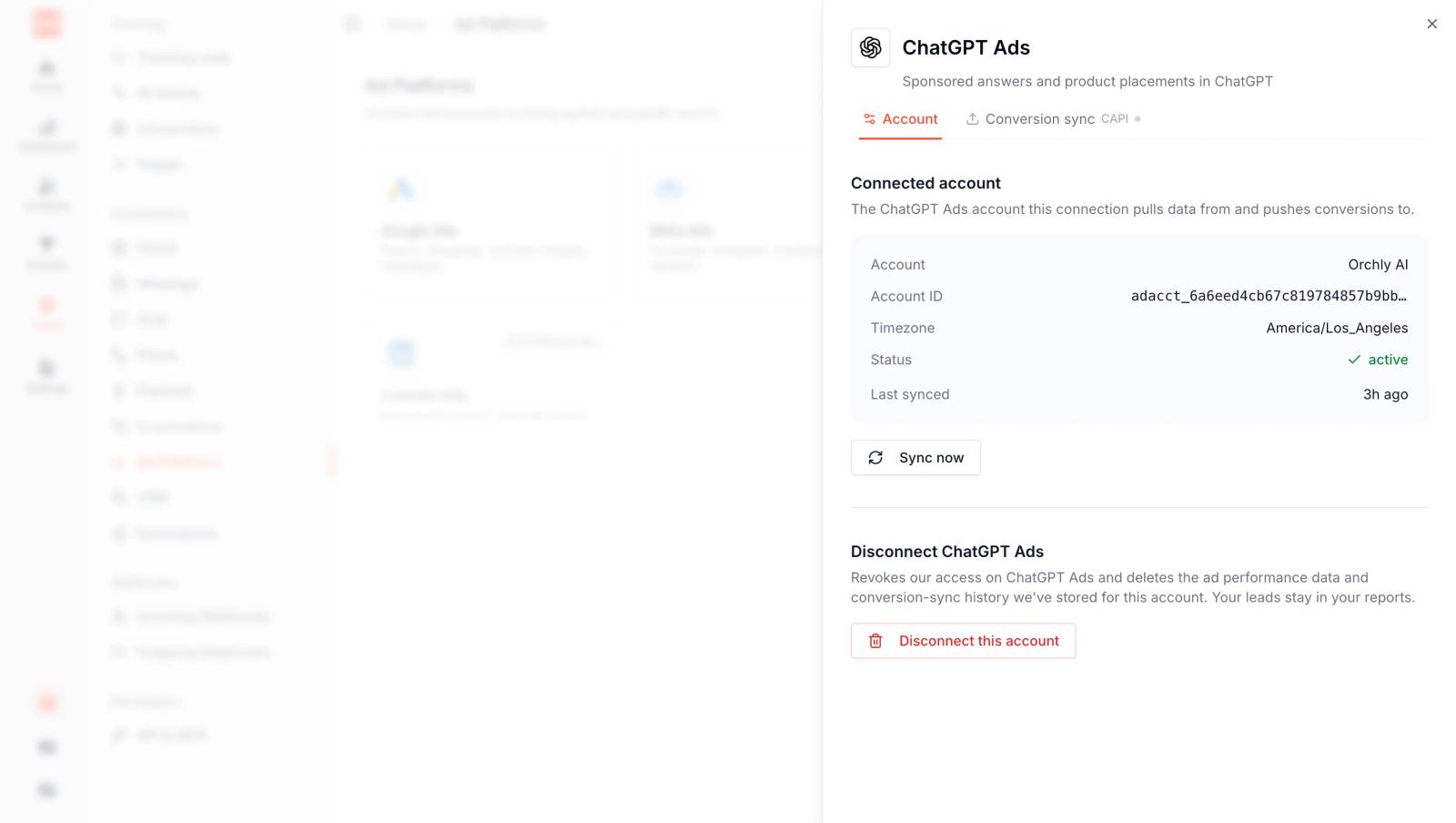 openai ads conversion sync