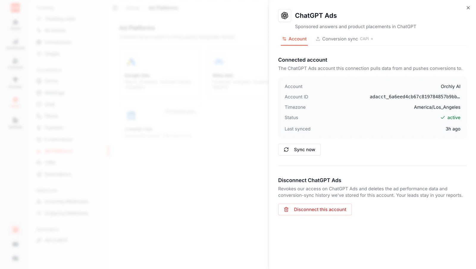 openai ads conversion sync