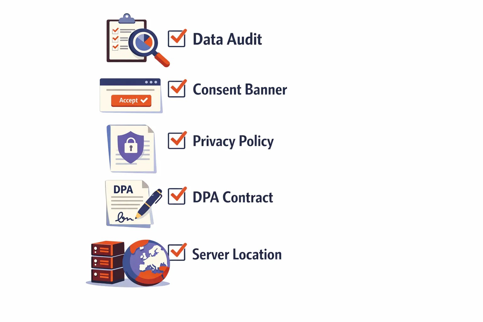 GDPR compliance checklist for conversion tracking implementation