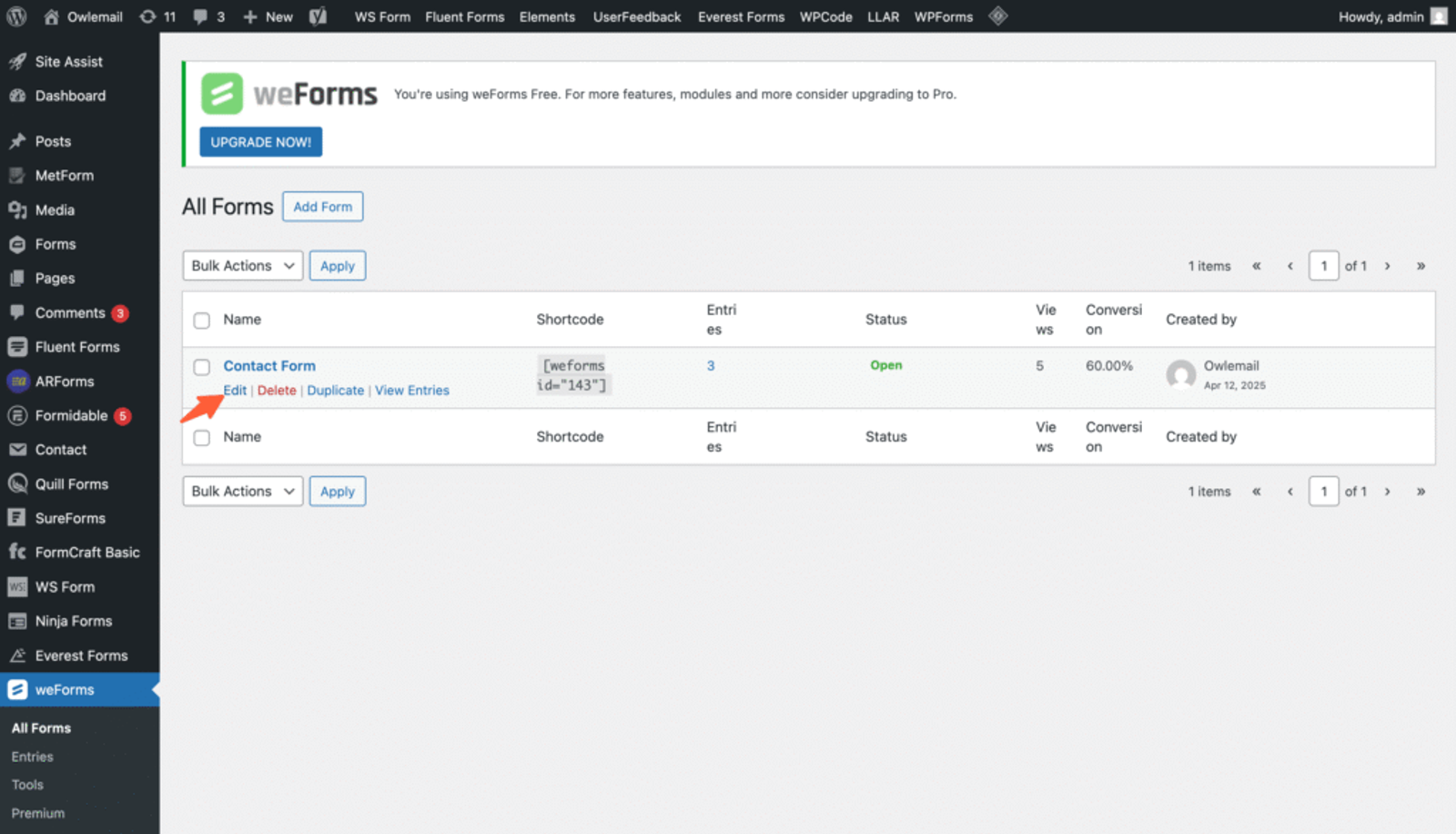 UTM tracking weforms