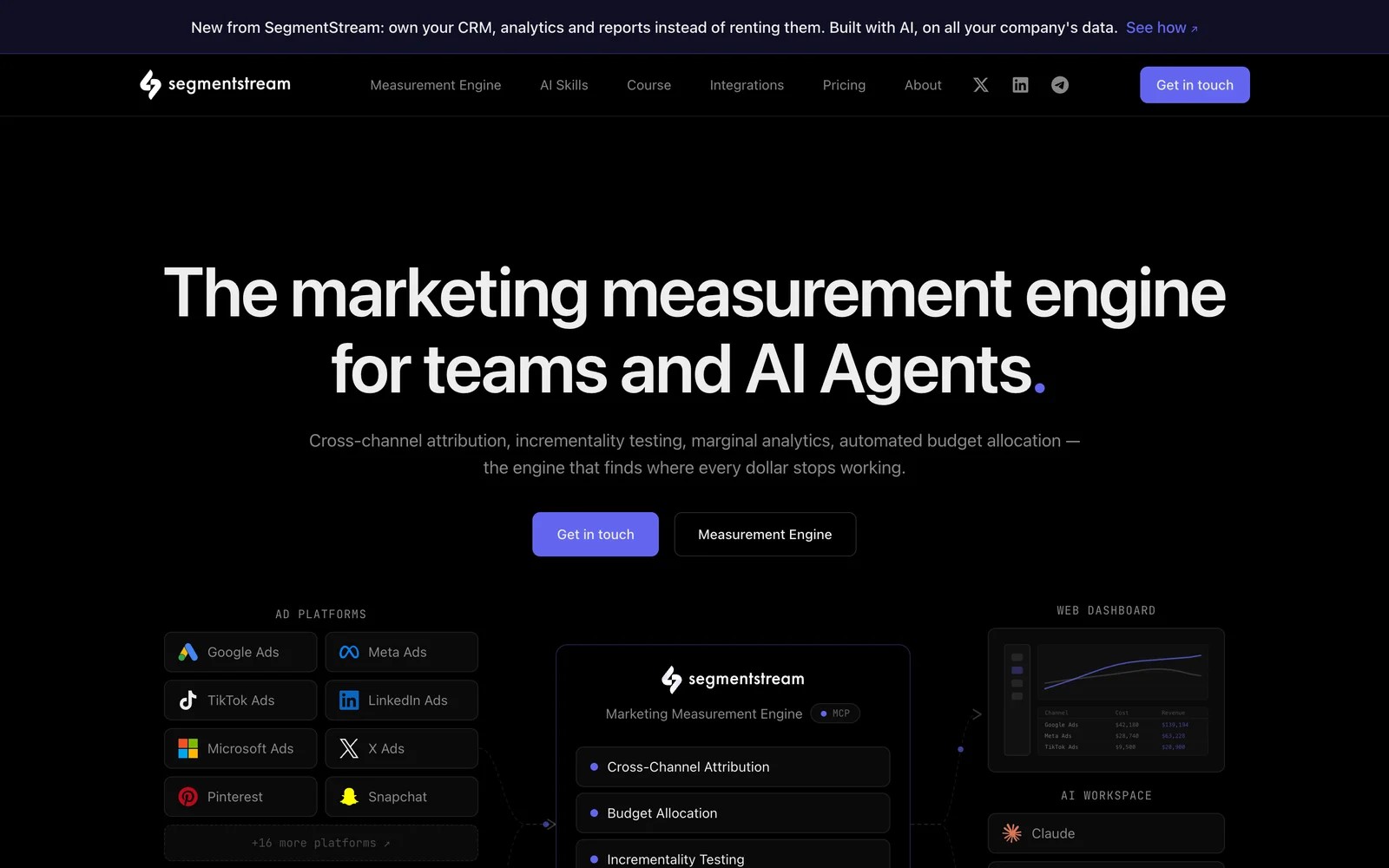 SegmentStream homepage