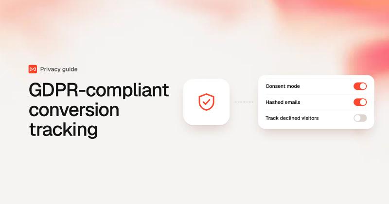 GDPR-compliant conversion tracking: SourceLoop blog cover illustration