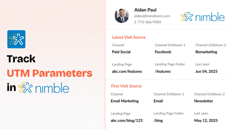 Nimble crm utm tracking