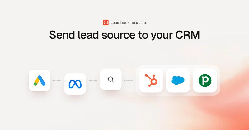 Send lead source to your CRM: SourceLoop blog cover illustration
