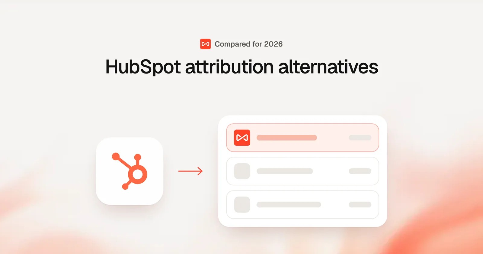 HubSpot attribution alternatives: SourceLoop blog cover illustration