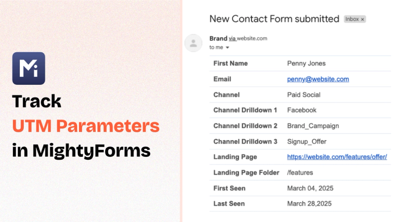 Capture UTM parameters in MightyForms