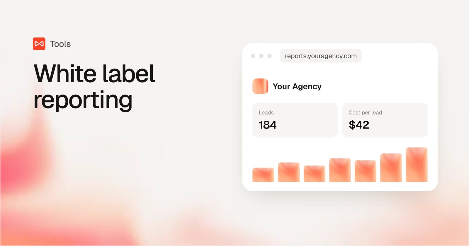 White label marketing reporting software: SourceLoop blog cover illustration