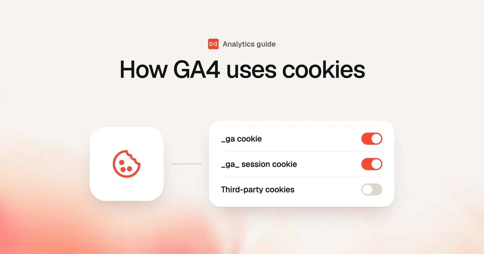 How GA4 uses cookies: SourceLoop blog cover illustration