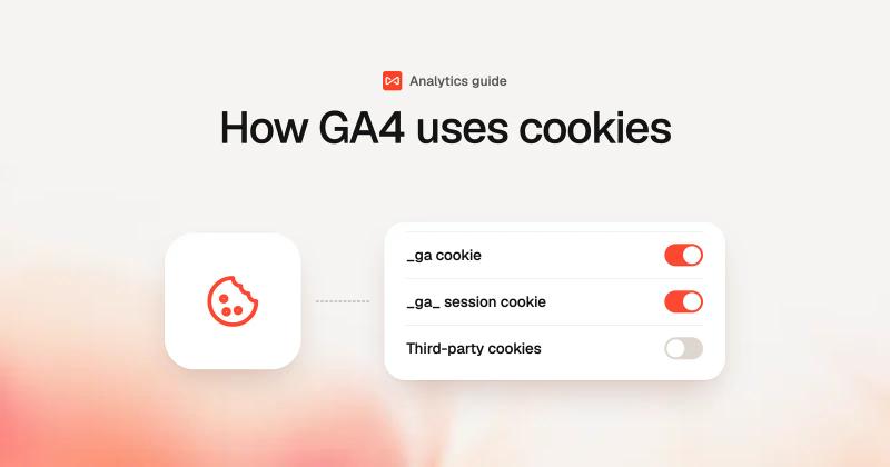 How GA4 uses cookies: SourceLoop blog cover illustration