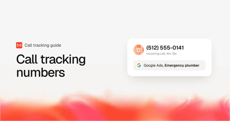 An incoming call to a tracking number credited to a Google Ads campaign