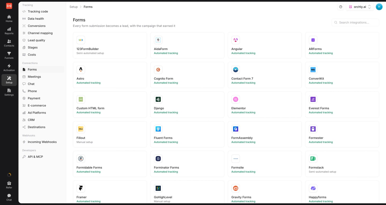 SourceLoop forms library with supported form builders