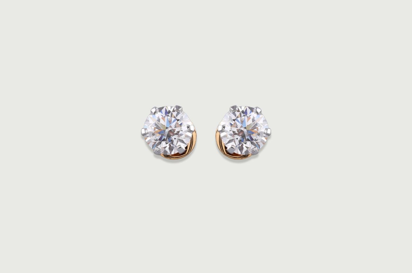 Diamond studs styled for the office