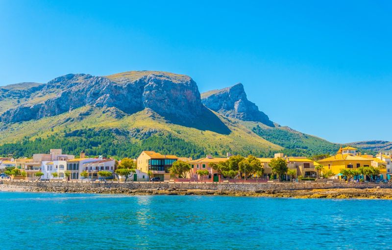 Seaside view of Colonia de sant pere, Mallorca, Spain