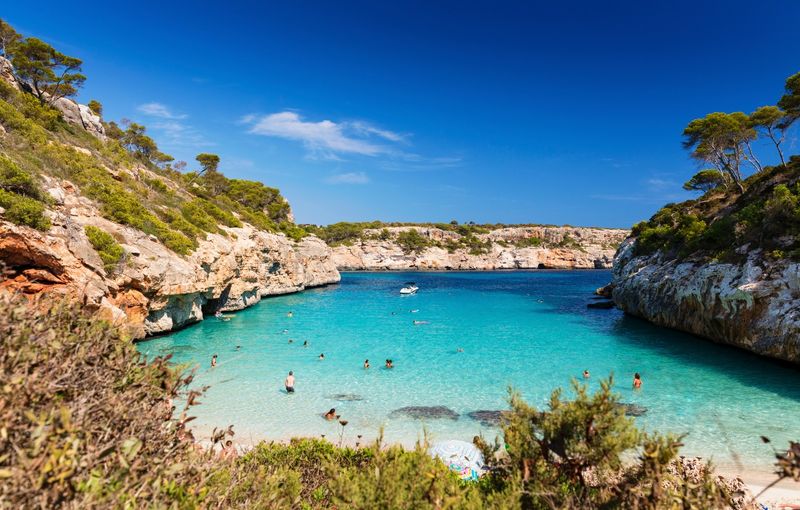 Sunny View of Caló Des Moro, Mallorca
