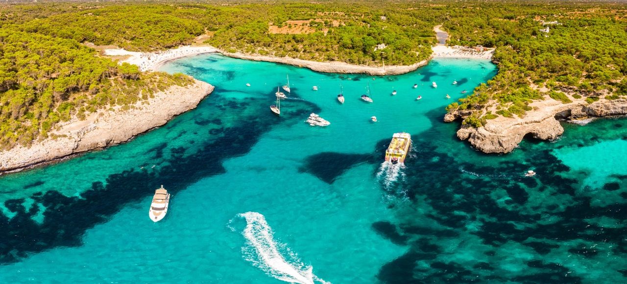 Cala Mondrago, Mondrago Natural Park. Santanyi. Malorca. Spain