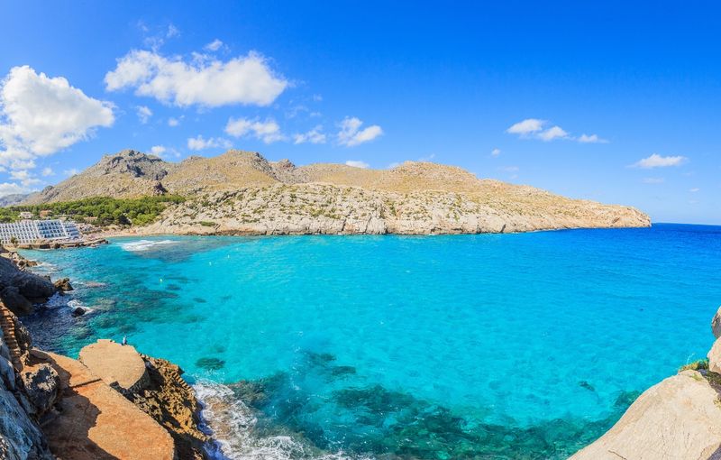 View of the bay of Cala Sant Vicenc