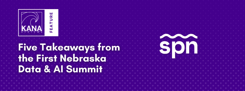 Hero Image of Silicon Prairie News logo showcasing our role in the first Nebraska Data & AI Summit