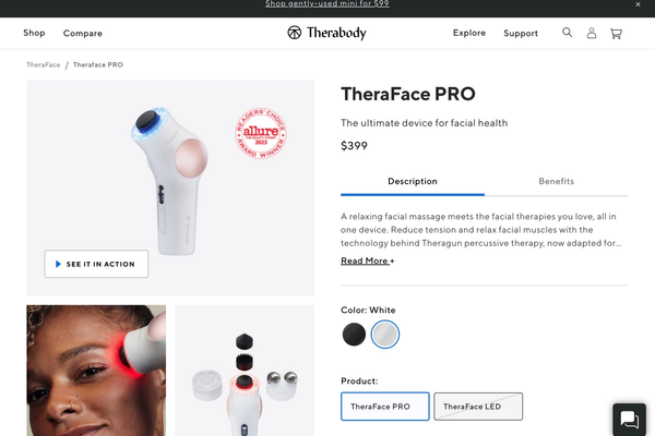 Therabody homepage