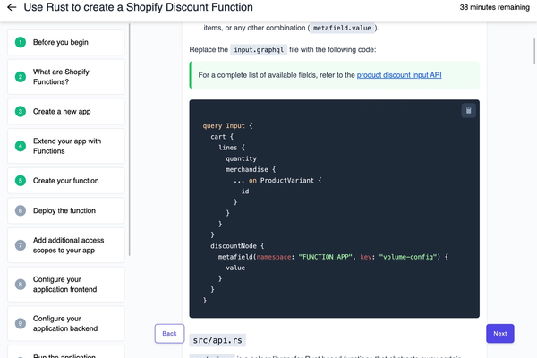 Shopify Workshops homepage