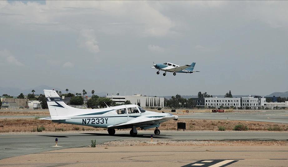 Coast aircraft on the flight line