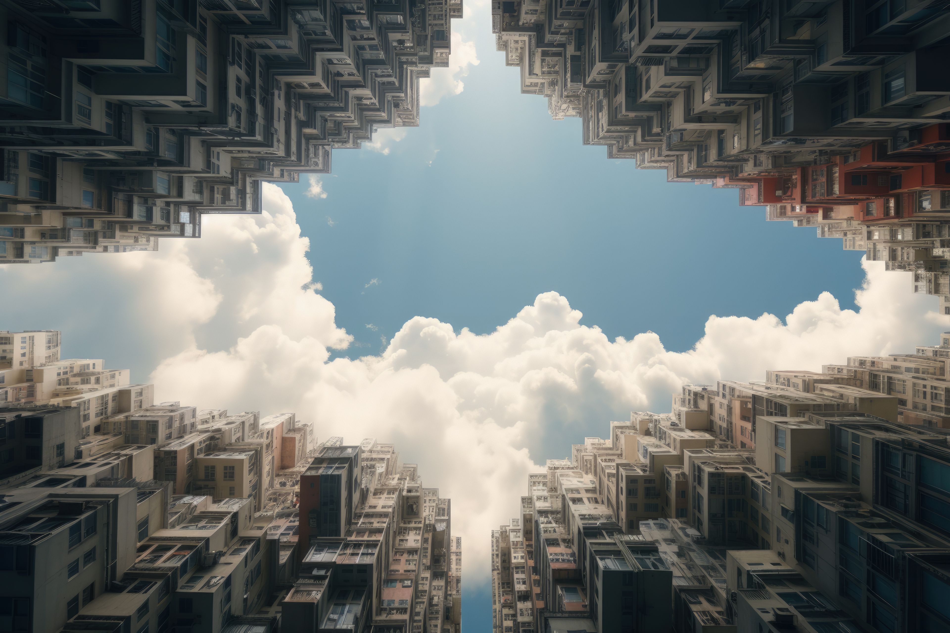 Location symbols on road with mountains.