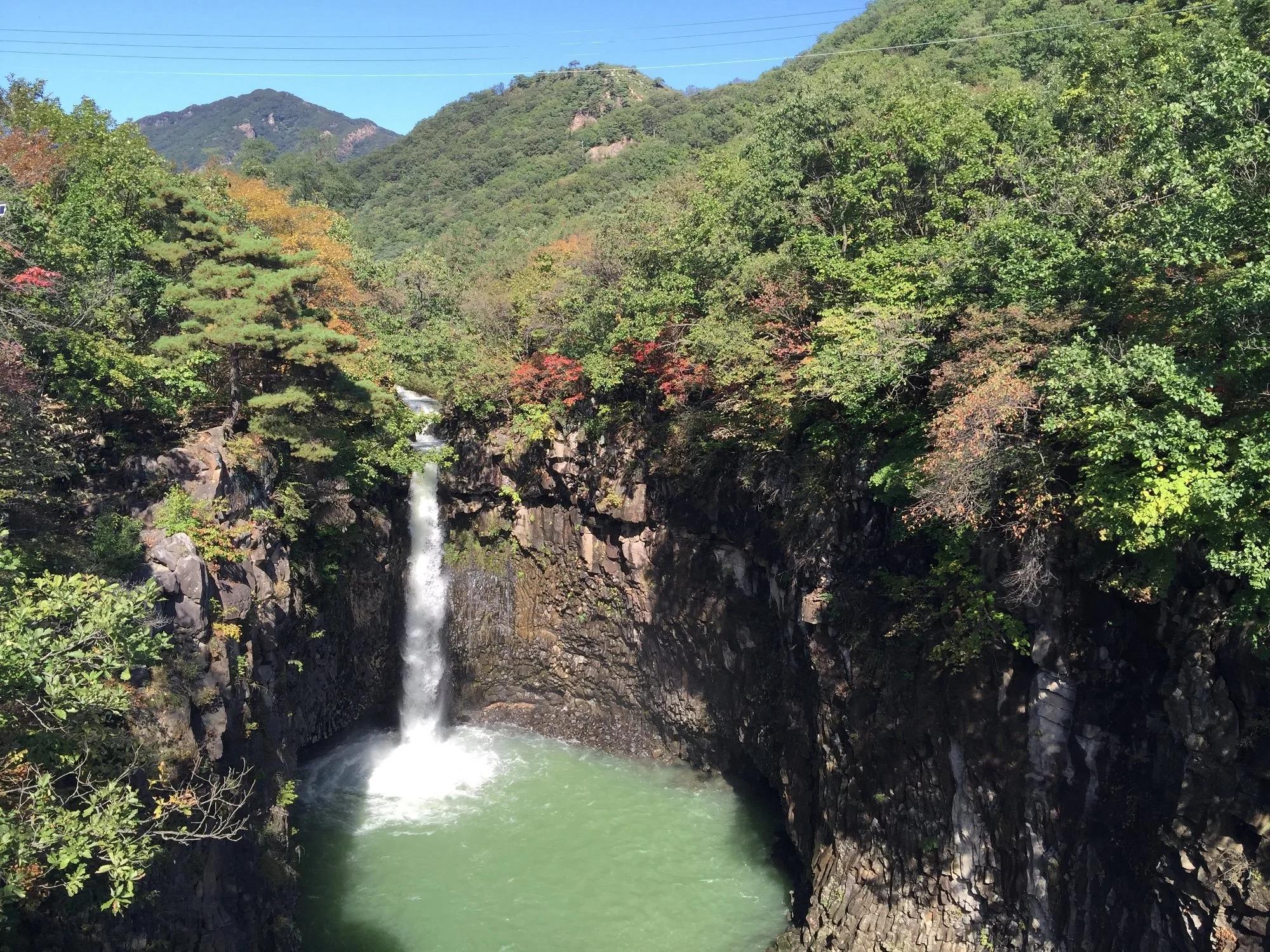 Jaein Waterfall in Yeoncheon, a hidden gem day trip from Seoul.