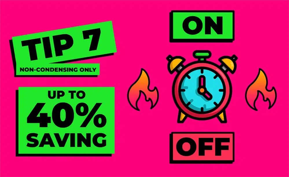 save 40% energy with non-condensing boilers