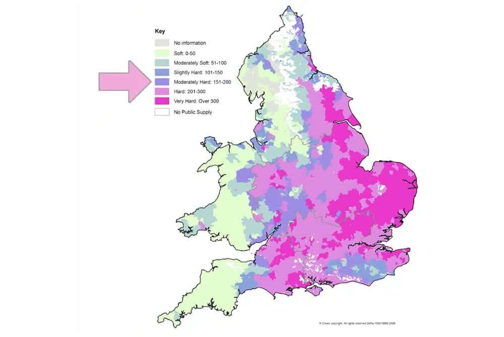 moderate water hardness