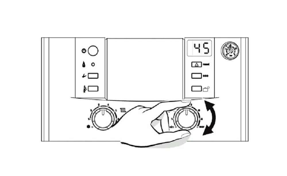 boiler flow temperature adjustment