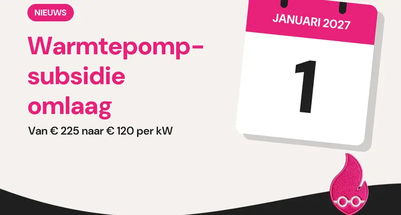 ISDE-subsidie voor warmtepompen gaat per 1 januari 2027 omlaag