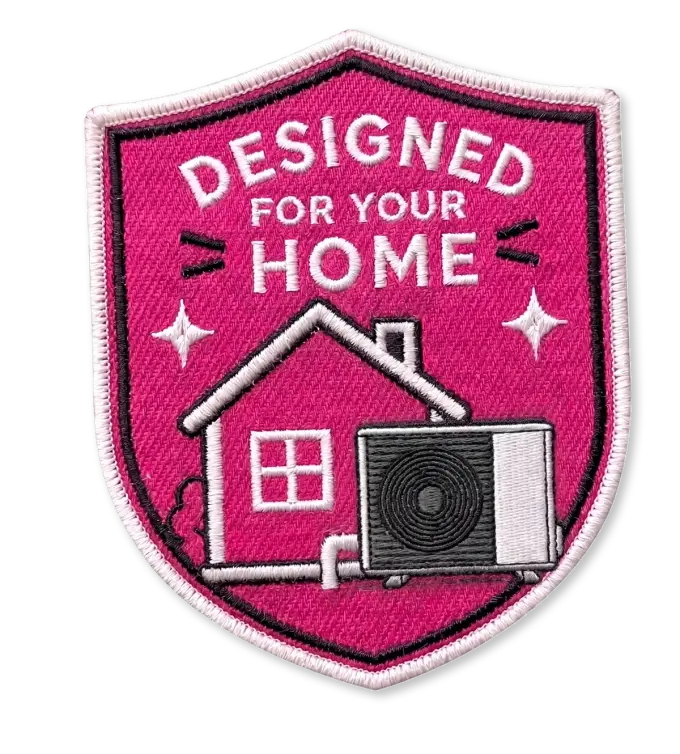 Over 2000 Heat Pump installations badge
