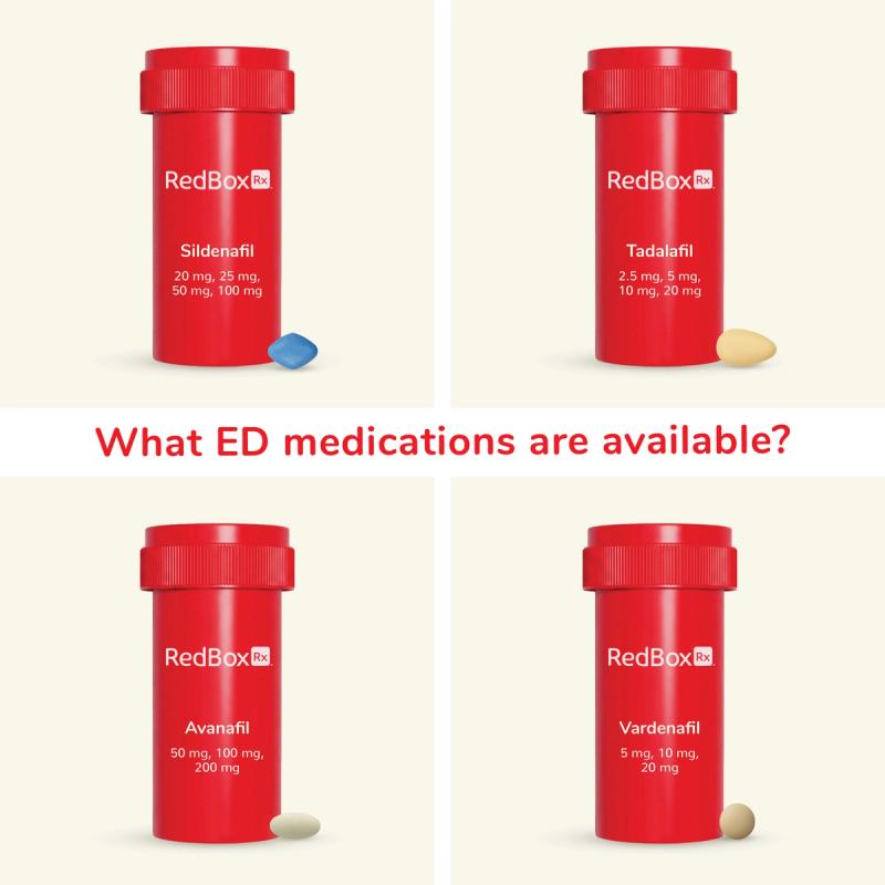 ED Pill Bottle Comparison: Sildenafil vs. Tadalafil vs. Avanafil vs. Vardenafil