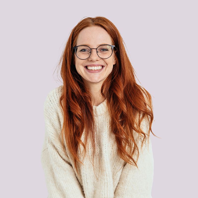 An image of a smiling woman