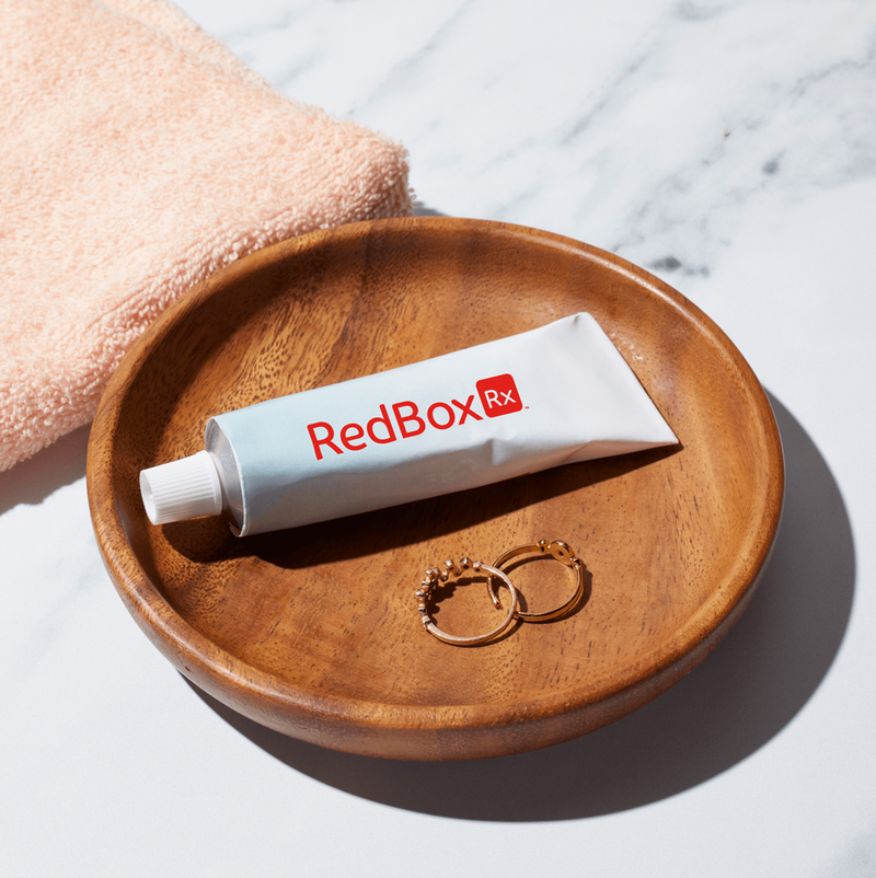 RedBox Rx Prescription Melasma Medicine Bottles