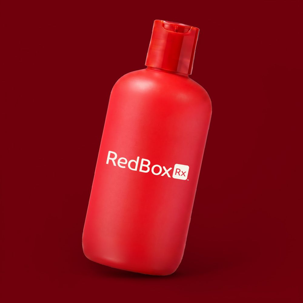 RedBox Rx Dandruff Shampoo Bottle